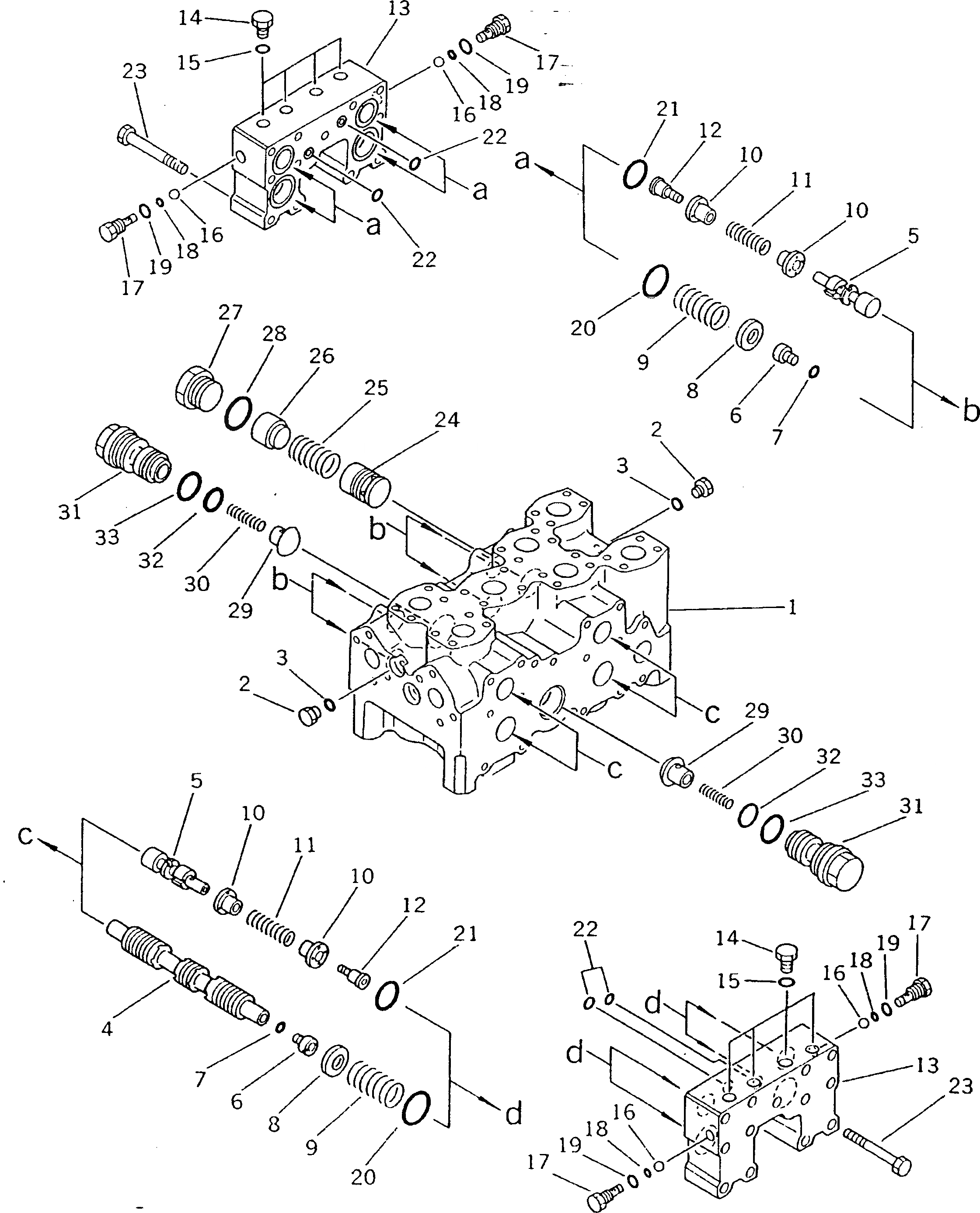Схема запчастей Komatsu D475A-1 - ГИДРАВЛ КЛАПАН (РЫХЛИТЕЛЬ ВЫС.) УПРАВЛ-Е РАБОЧИМ ОБОРУДОВАНИЕМ