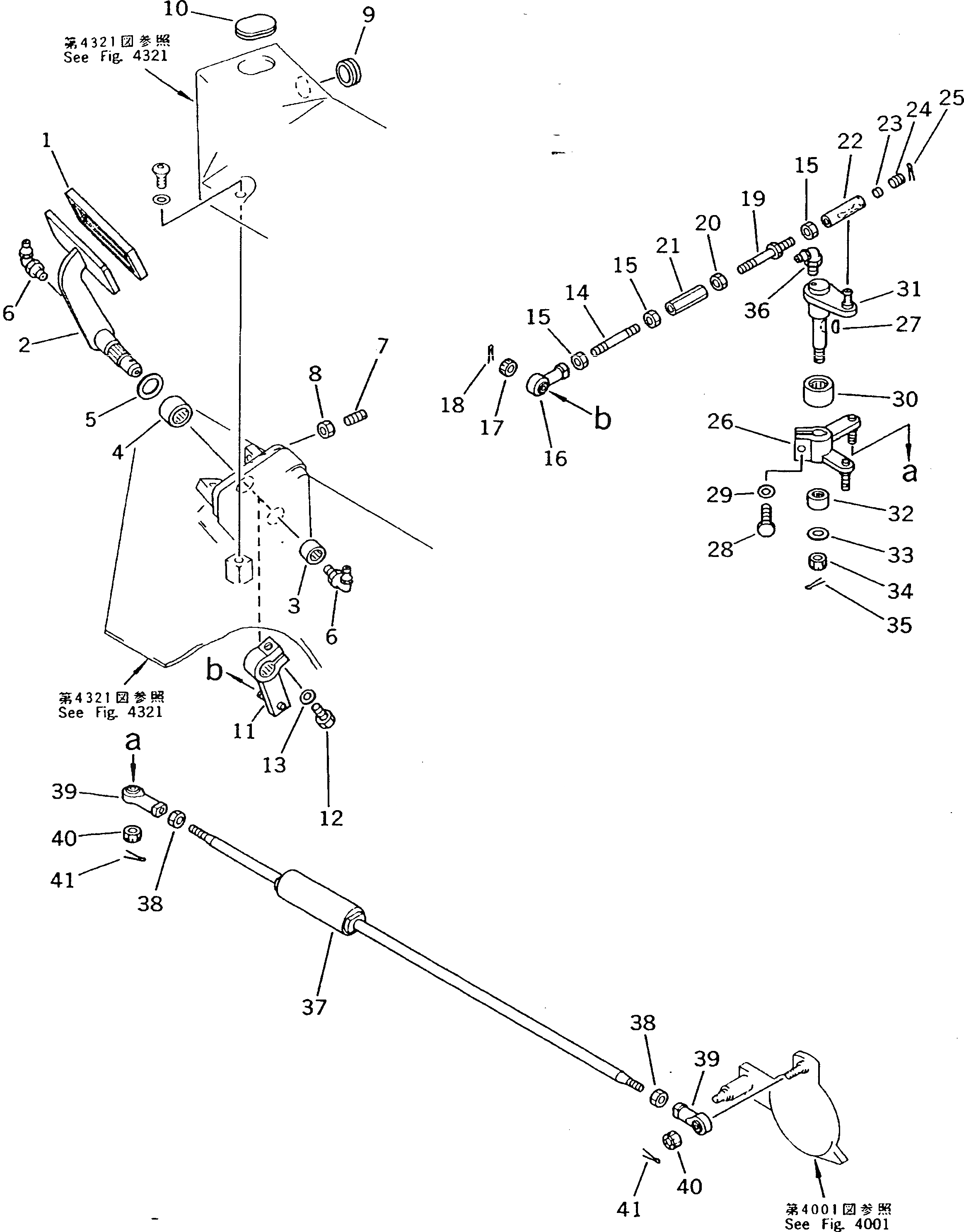 Схема запчастей Komatsu D475A-2 - ПЕДАЛЬ ЗАМЕДЛИТЕЛЯ ОБОРОТОВ СИСТЕМА УПРАВЛЕНИЯ