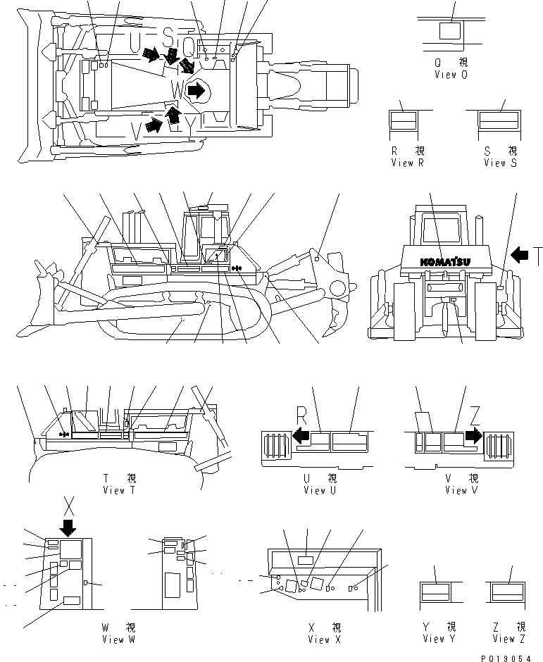 Схема запчастей Komatsu D475A-2 - МАРКИРОВКА (АРАБСК.)(№-7) МАРКИРОВКА¤ ИНСТРУМЕНТ И РЕМКОМПЛЕКТЫ