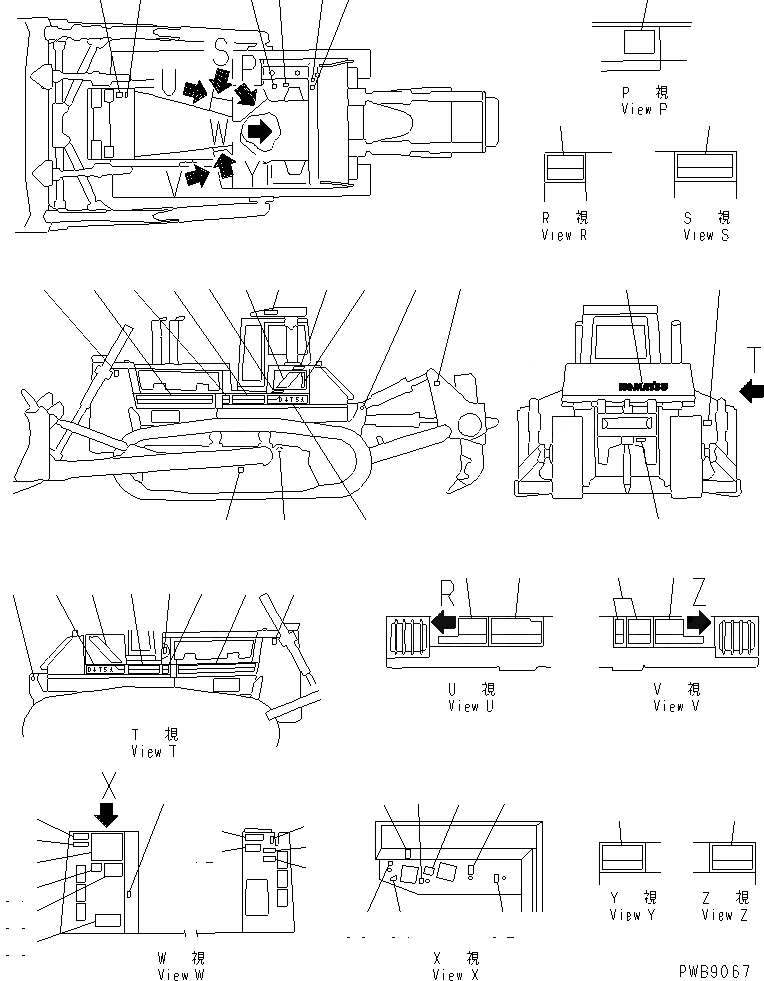 Схема запчастей Komatsu D475A-2 - МАРКИРОВКА (ФРАНЦИЯ)(№-) МАРКИРОВКА¤ ИНСТРУМЕНТ И РЕМКОМПЛЕКТЫ