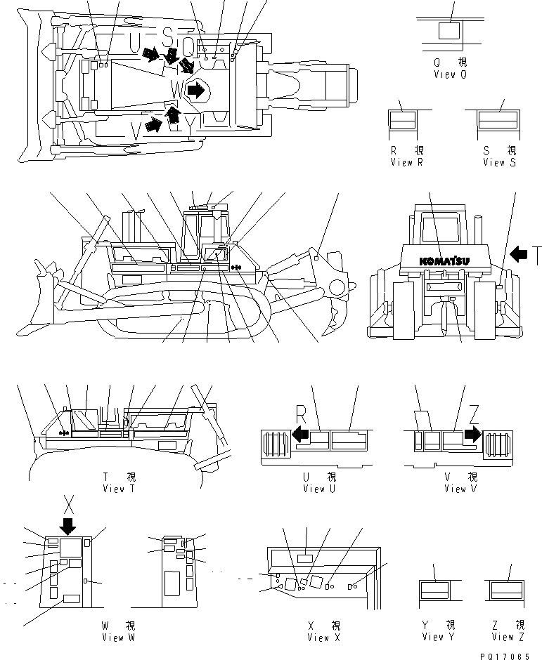 Схема запчастей Komatsu D475A-2 - МАРКИРОВКА (ИСПАНИЯ)(№-7) МАРКИРОВКА¤ ИНСТРУМЕНТ И РЕМКОМПЛЕКТЫ