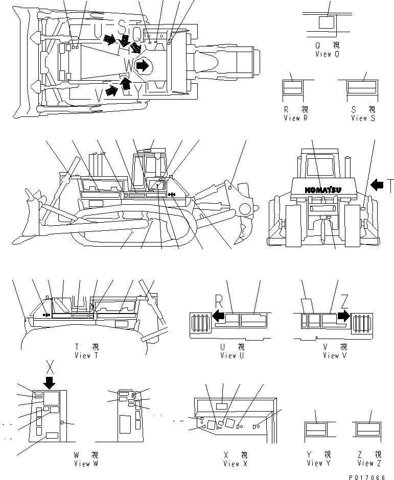 Схема запчастей Komatsu D475A-2 - МАРКИРОВКА (КИТАЙ)(№-7) МАРКИРОВКА¤ ИНСТРУМЕНТ И РЕМКОМПЛЕКТЫ