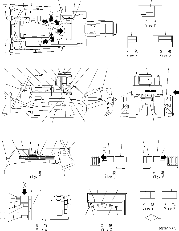 Схема запчастей Komatsu D475A-2 - МАРКИРОВКА (ИСПАНИЯ) (EC СПЕЦ-Я.)(№8-) МАРКИРОВКА¤ ИНСТРУМЕНТ И РЕМКОМПЛЕКТЫ