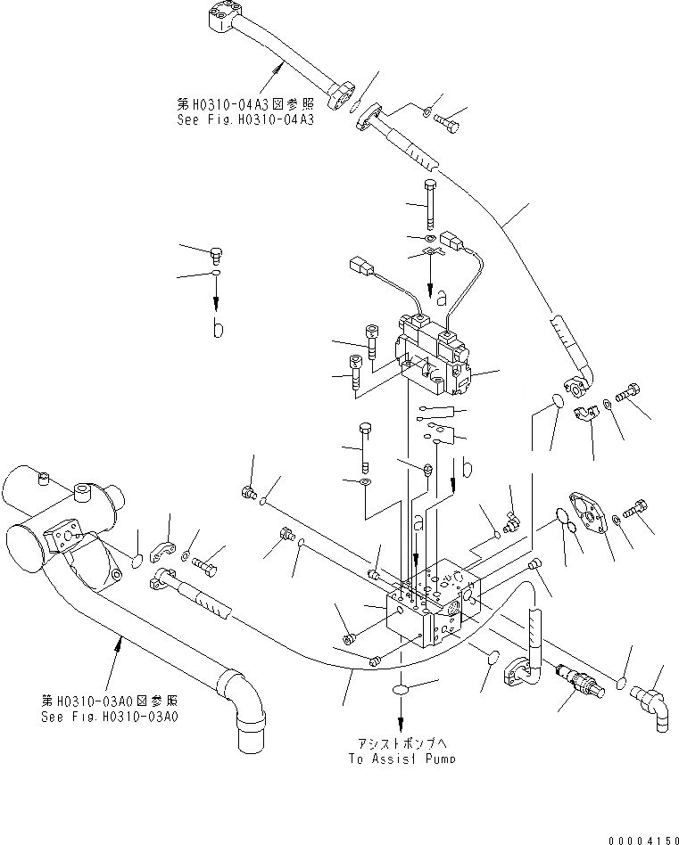 Схема запчастей Komatsu D475A-3 - ГИДР. НАСОС. ВСАСЫВАЮЩАЯ ЛИНИЯ(/) (СДВОЕНН. ДВОЙН. FAIN НАКЛОН. КОНТУР)(№7-) ГИДРАВЛИКА