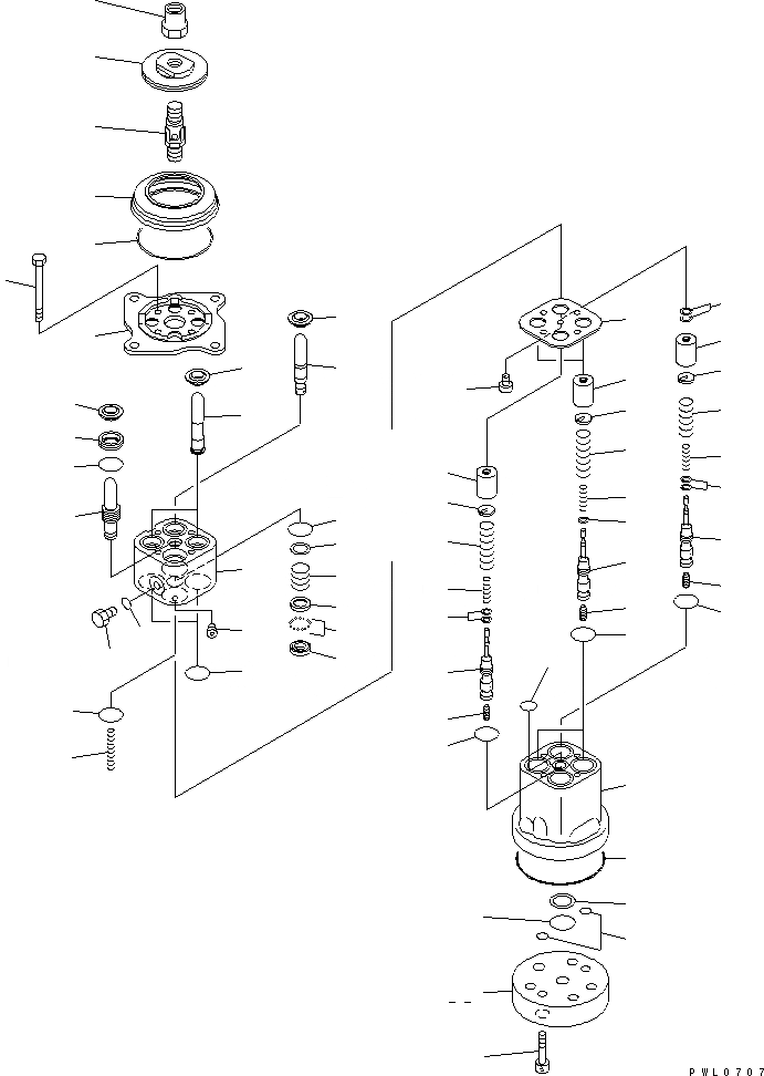 Схема запчастей Komatsu D475A-3 - КЛАПАН PPC(ДЛЯ ОТВАЛ УПРАВЛ-Е) (НАКЛОН.-DOZER) ОСНОВН. КОМПОНЕНТЫ И РЕМКОМПЛЕКТЫ