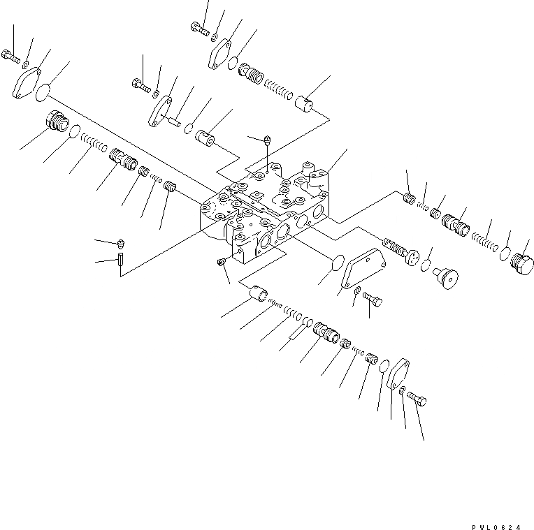 Схема запчастей Komatsu D475A-3-SC - КЛАПАН УПРАВЛЕНИЯ ТРАНСМИССИЕЙ (/) СИЛОВАЯ ПЕРЕДАЧА И КОНЕЧНАЯ ПЕРЕДАЧА