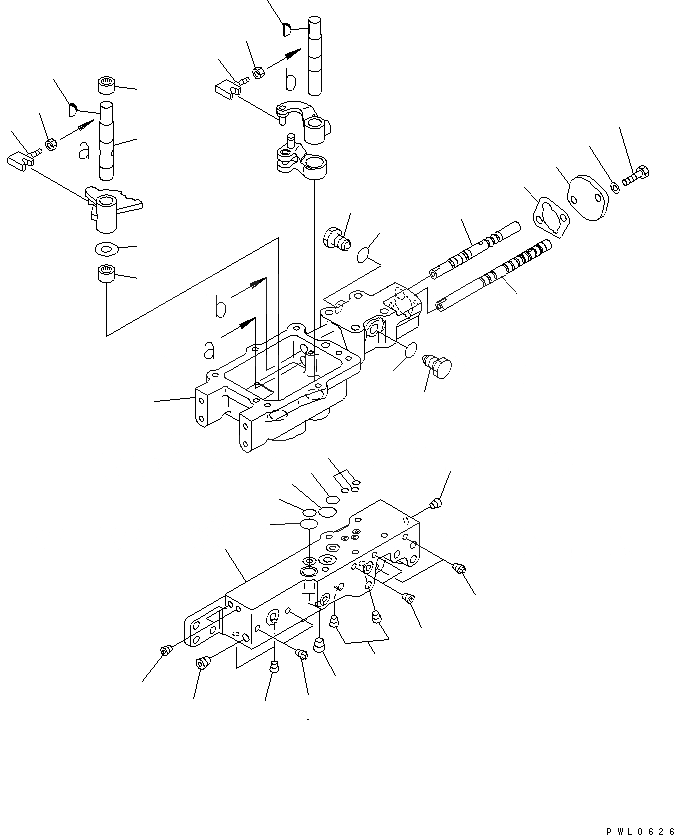 Схема запчастей Komatsu D475A-3-SC - ТРАНСМИССИЯ СОЛЕНОИДНЫЙ КЛАПАН (/) СИЛОВАЯ ПЕРЕДАЧА И КОНЕЧНАЯ ПЕРЕДАЧА