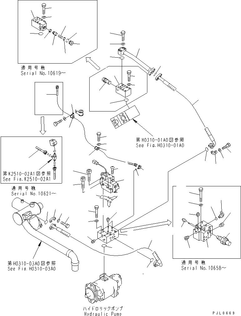 Схема запчастей Komatsu D475A-3-SC - ГИДР. НАСОС. ВСАСЫВАЮЩАЯ ЛИНИЯ(/) ГИДРАВЛИКА