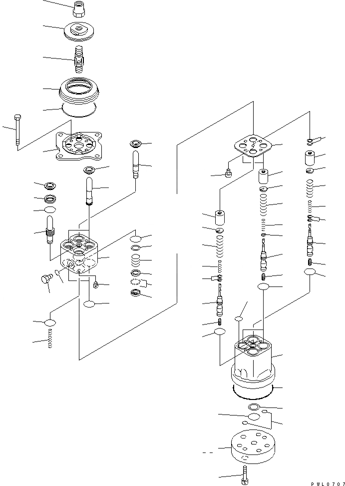 Схема запчастей Komatsu D475A-3-SC - КЛАПАН PPC(ДЛЯ ОТВАЛ УПРАВЛ-Е) (НАКЛОН.-DOZER) ОСНОВН. КОМПОНЕНТЫ И РЕМКОМПЛЕКТЫ