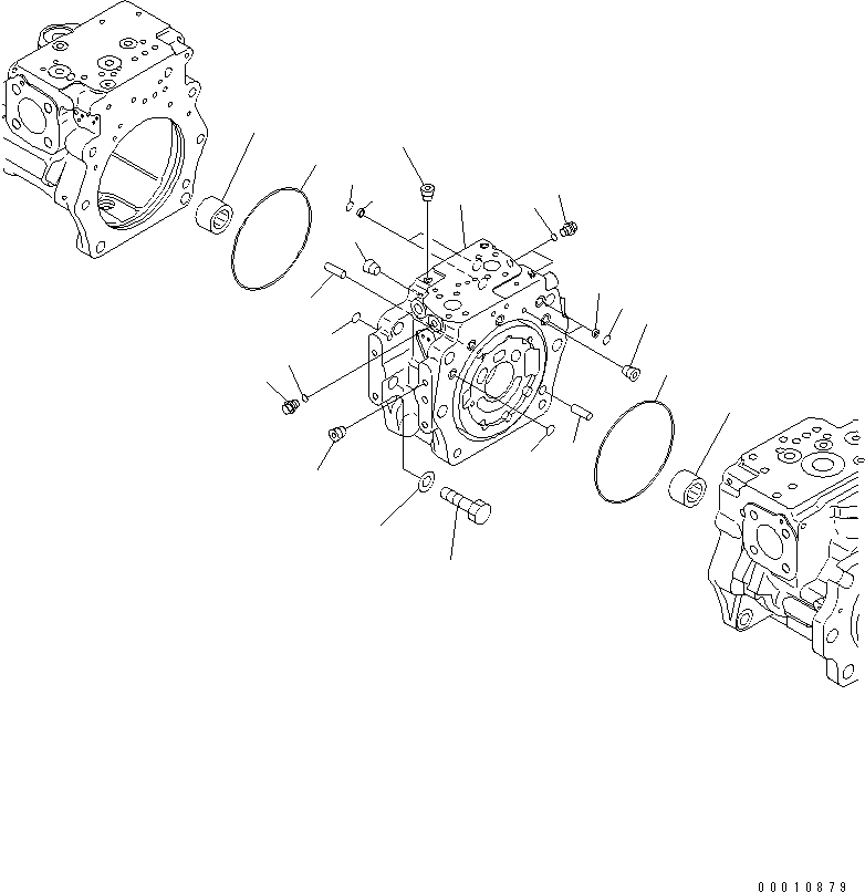 Схема запчастей Komatsu D475A-5 - ПОРШЕНЬ НАСОС (/) ОСНОВН. КОМПОНЕНТЫ И РЕМКОМПЛЕКТЫ