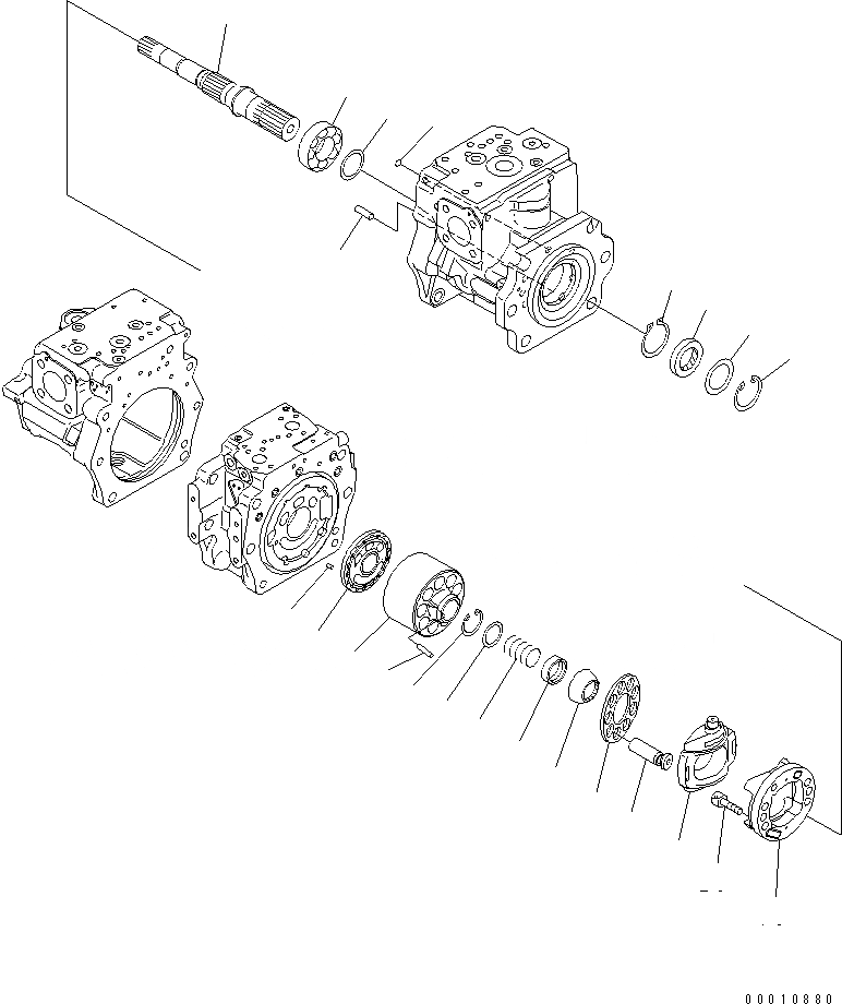 Схема запчастей Komatsu D475A-5 - ПОРШЕНЬ НАСОС (/) ОСНОВН. КОМПОНЕНТЫ И РЕМКОМПЛЕКТЫ