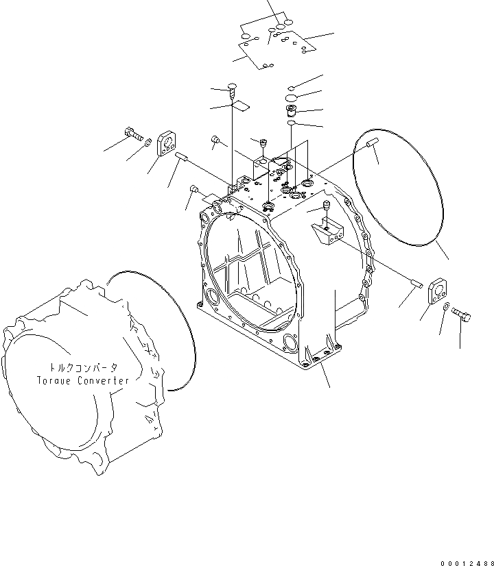 Схема запчастей Komatsu D475A-5 - КОРПУС ТРАНСМИССИИ СИЛОВАЯ ПЕРЕДАЧА И КОНЕЧНАЯ ПЕРЕДАЧА