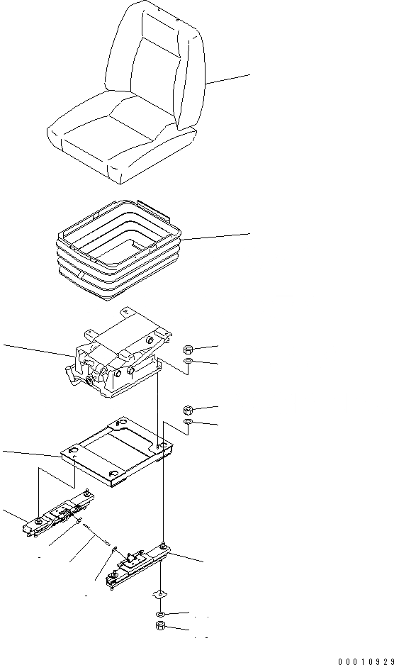 Схема запчастей Komatsu D475A-5 - СИДЕНЬЕ ОПЕРАТОРА (НАКЛОН. ТКАНЕВОЕ СИДЕНЬЕ) КАБИНА ОПЕРАТОРА И СИСТЕМА УПРАВЛЕНИЯ