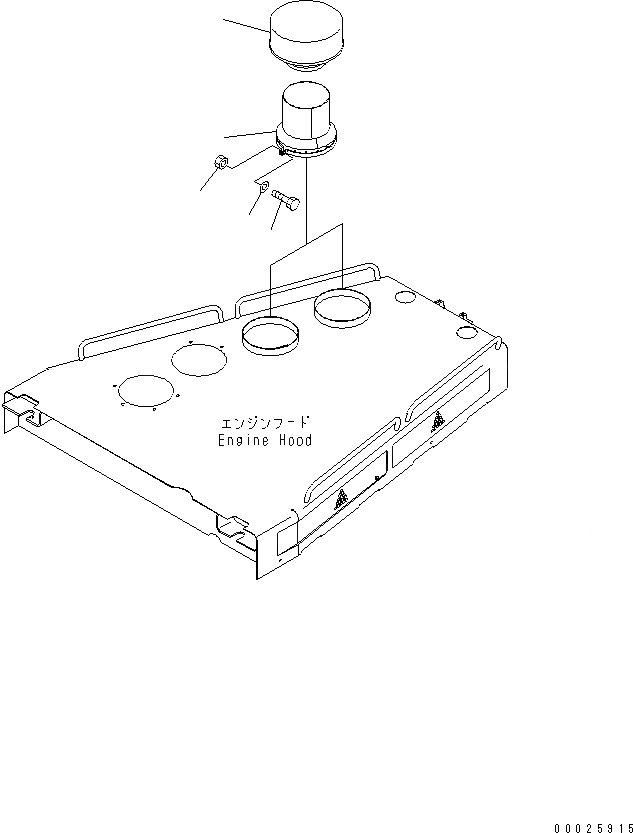 Схема запчастей Komatsu D475A-5 - КАПОТ ВОЗДУХОВОДЫ (ENGINВОЗД.E)(№-) ЧАСТИ КОРПУСА