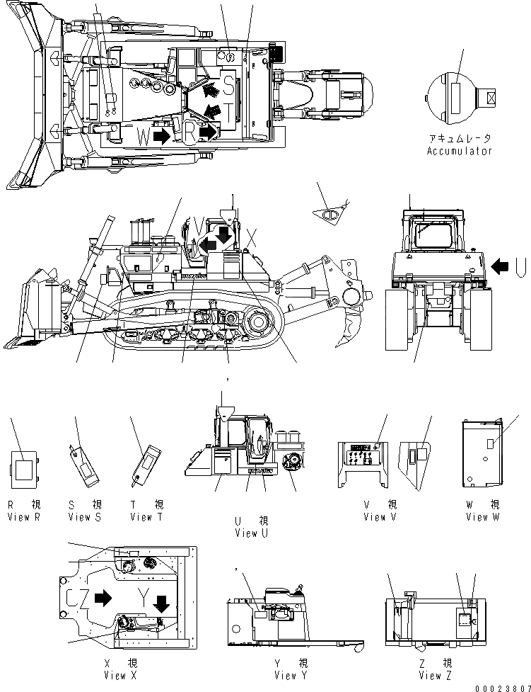 Схема запчастей Komatsu D475A-5 - МАРКИРОВКА (ИСПАНИЯ) (ДЛЯ СТРАН ЕС) МАРКИРОВКА