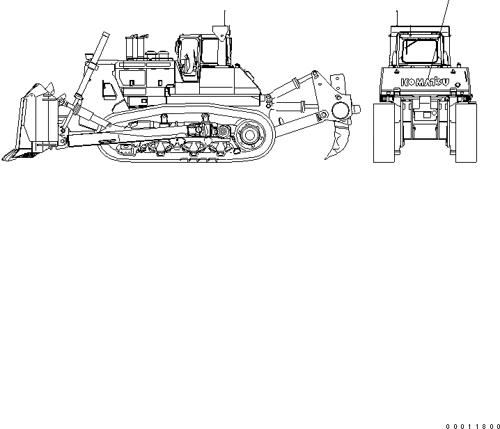 Схема запчастей Komatsu D475A-5 - MARKS (БОЛЬШ. ТАБЛИЧКИ) МАРКИРОВКА