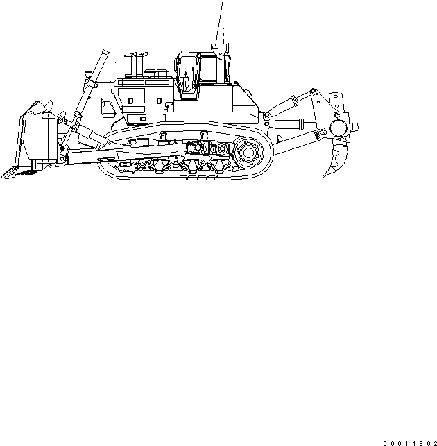 Схема запчастей Komatsu D475A-5 - МАРКИРОВКА (КРОМЕ ЯПОН.) (ROPS) МАРКИРОВКА