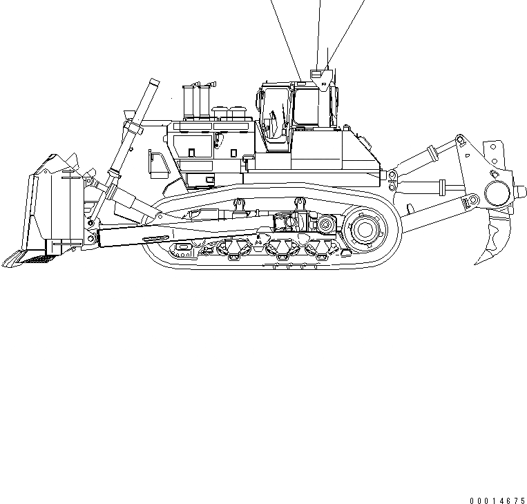 Схема запчастей Komatsu D475A-5 - МАРКИРОВКА (PORTUGUSE) (ROPS) МАРКИРОВКА