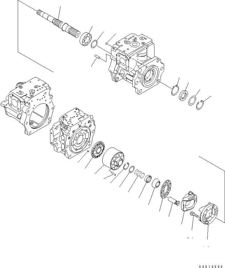 Схема запчастей Komatsu D475A-5 - ПОРШЕНЬ НАСОС (/) ОСНОВН. КОМПОНЕНТЫ И РЕМКОМПЛЕКТЫ