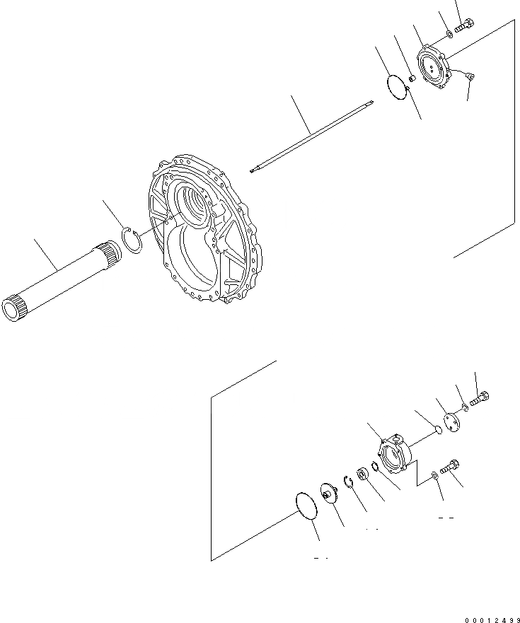 Схема запчастей Komatsu D475A-5 - РУЛЕВ. УПРАВЛЕНИЕ (/8)¤ ТРАНСМИССИЯ И ГИДРОТРАНСФОРМАТОР ВАЛ СИЛОВАЯ ПЕРЕДАЧА И КОНЕЧНАЯ ПЕРЕДАЧА