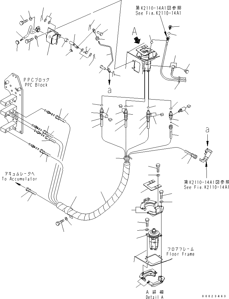 Схема запчастей Komatsu D475A-5 - ОТВАЛ УПРАВЛ-Е (/) (ДЛЯ ОТВАЛА С ПЕРЕКОСОМ) КАБИНА ОПЕРАТОРА И СИСТЕМА УПРАВЛЕНИЯ