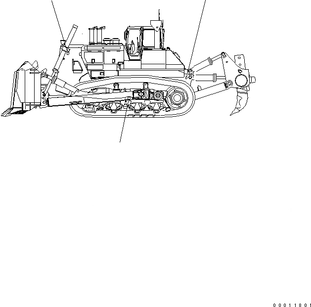 Схема запчастей Komatsu D475A-5 - МАРКИРОВКА (ОБСЛУЖ-Е) МАРКИРОВКА