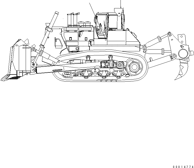 Схема запчастей Komatsu D475A-5 - ПЛАСТИНА (КАРЬЕРН MARK) МАРКИРОВКА