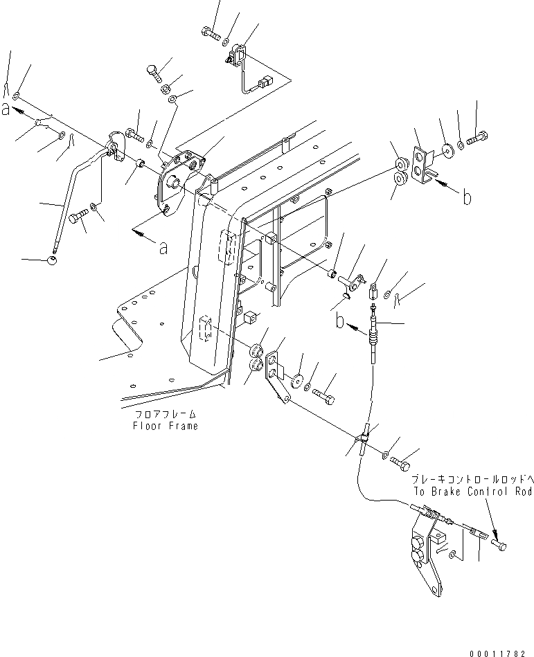 Схема запчастей Komatsu D475A-5A - РЫЧАГ УПРАВЛ-Я ТОРМОЗОМ КАБИНА ОПЕРАТОРА И СИСТЕМА УПРАВЛЕНИЯ