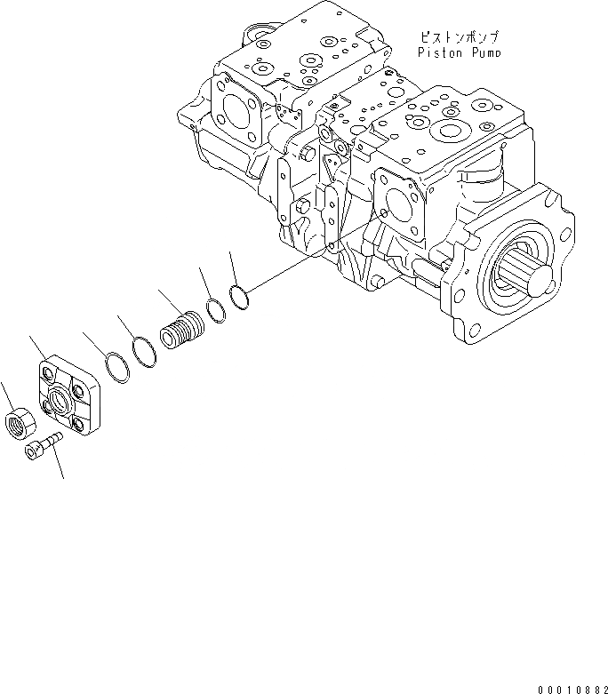 Схема запчастей Komatsu D475A-5A - ПОРШЕНЬ НАСОС (/) ОСНОВН. КОМПОНЕНТЫ И РЕМКОМПЛЕКТЫ