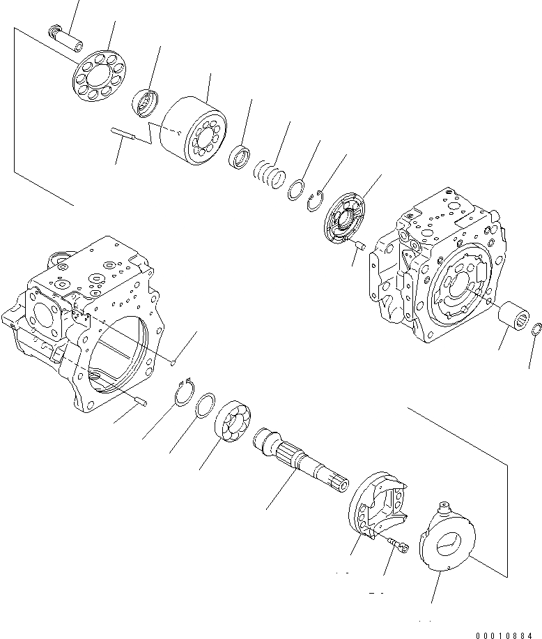 Схема запчастей Komatsu D475A-5A - ПОРШЕНЬ НАСОС (7/) ОСНОВН. КОМПОНЕНТЫ И РЕМКОМПЛЕКТЫ