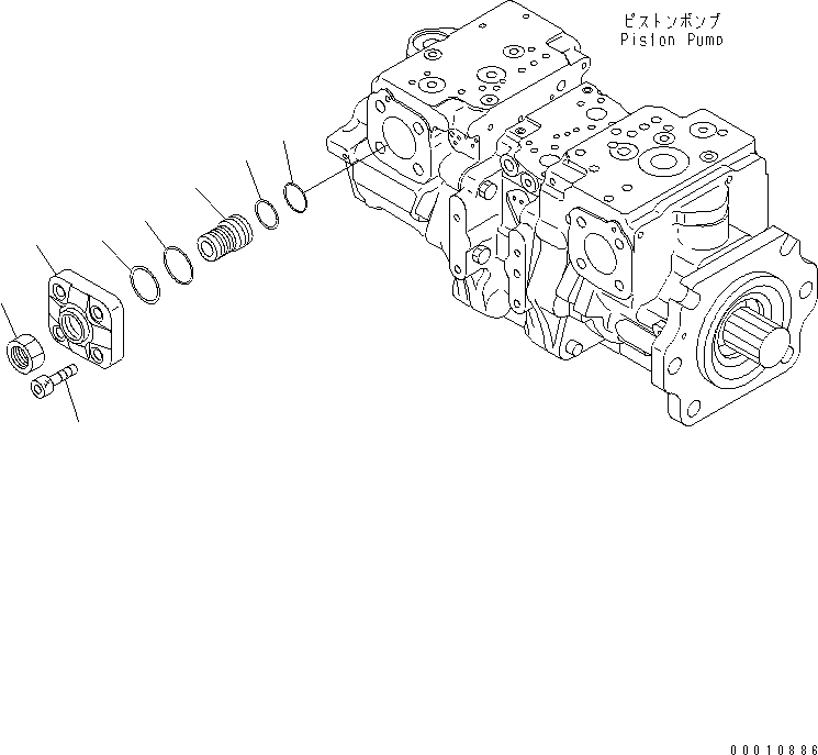 Схема запчастей Komatsu D475A-5A - ПОРШЕНЬ НАСОС (9/) ОСНОВН. КОМПОНЕНТЫ И РЕМКОМПЛЕКТЫ