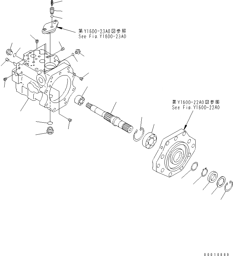Схема запчастей Komatsu D475A-5A - НАСОС ВЕНТИЛЯТОРА (/) ОСНОВН. КОМПОНЕНТЫ И РЕМКОМПЛЕКТЫ