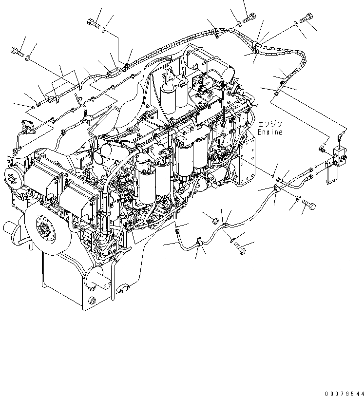 Схема запчастей Komatsu D475A-5E0 - ТОПЛИВН. ЛИНИЯ (ЛИНИЯ ДВИГАТЕЛЯ) (ДЛЯ EXTRA ПЛОХ. ТОПЛИВО) ТОПЛИВН. БАК. AND КОМПОНЕНТЫ