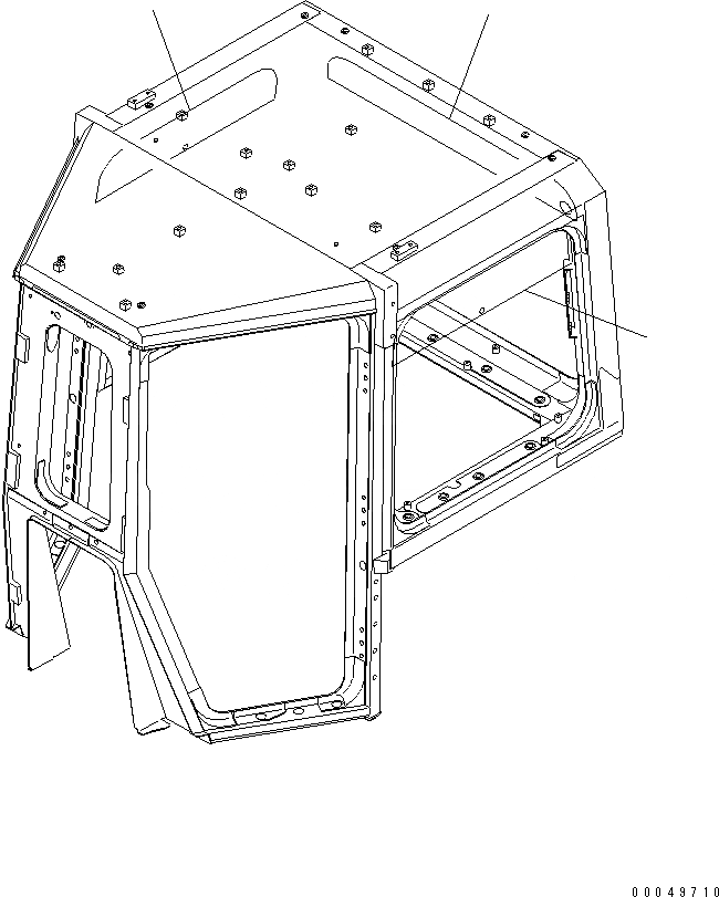 Схема запчастей Komatsu D475A-5E0 - КОЗЫРЕК ОТ СОЛНЦА. КАБИНА ОПЕРАТОРА И СИСТЕМА УПРАВЛЕНИЯ