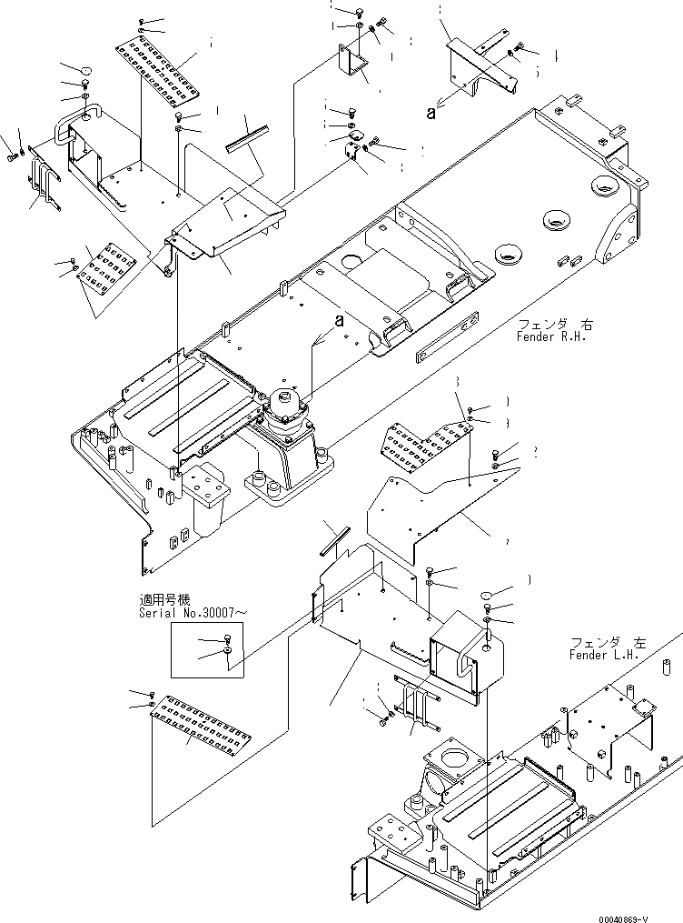 Схема запчастей Komatsu D475A-5E0 - КРЫЛО  (COVER) (/) ЧАСТИ КОРПУСА