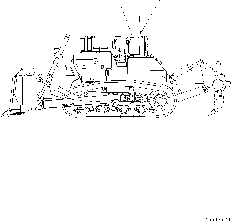 Схема запчастей Komatsu D475A-5E0 - МАРКИРОВКА (ЕС) (R.O.P.S.) МАРКИРОВКА