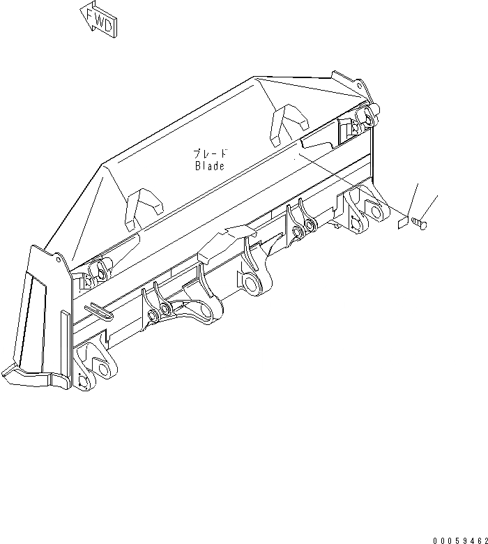 Схема запчастей Komatsu D475A-5E0 - ПЛАСТИНА (ОТВАЛ) (ДЛЯ СТРАН ЕС СПЕЦ-Я.)(№-) МАРКИРОВКА