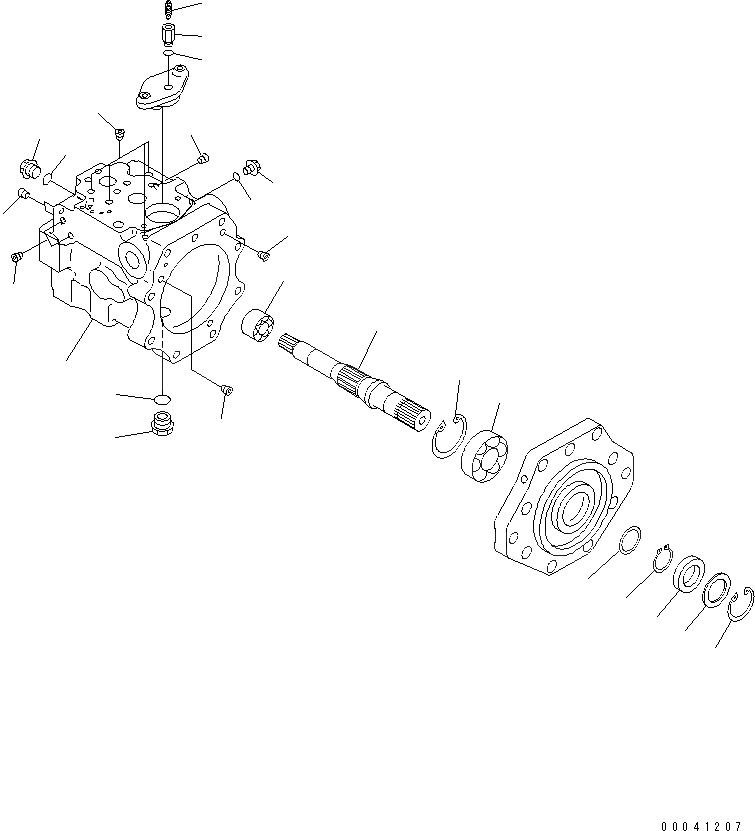 Схема запчастей Komatsu D475A-5E0 - НАСОС ВЕНТИЛЯТОРА (/) ОСНОВН. КОМПОНЕНТЫ И РЕМКОМПЛЕКТЫ