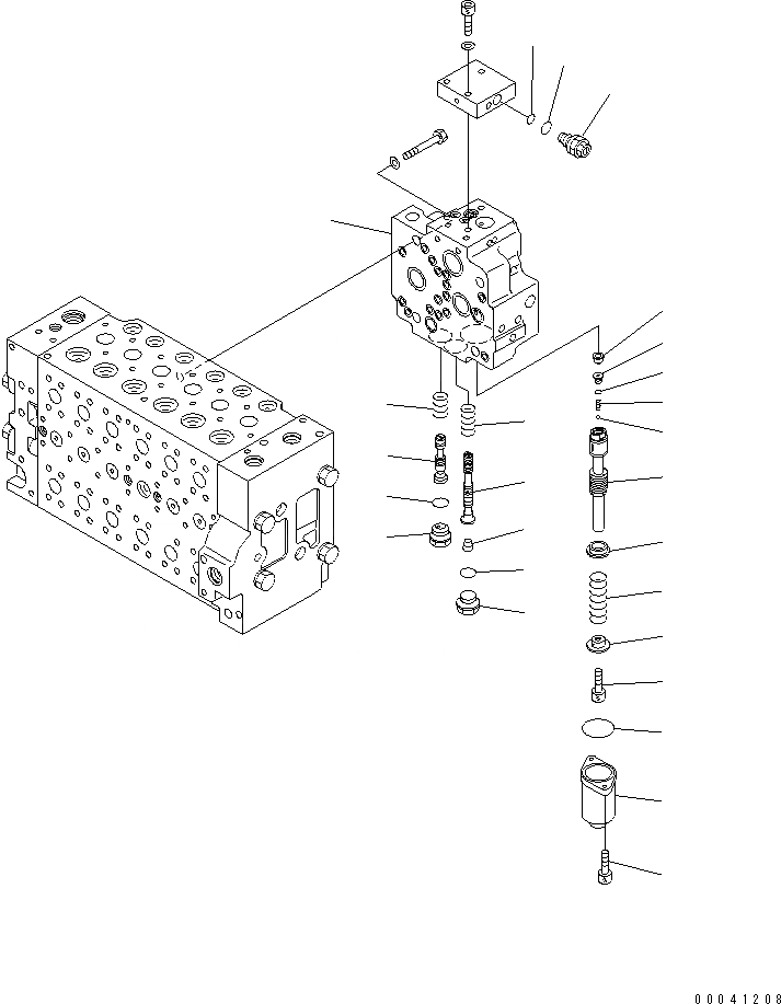 Схема запчастей Komatsu D475A-5E0 - ОСНОВН. КЛАПАН (/) ОСНОВН. КОМПОНЕНТЫ И РЕМКОМПЛЕКТЫ