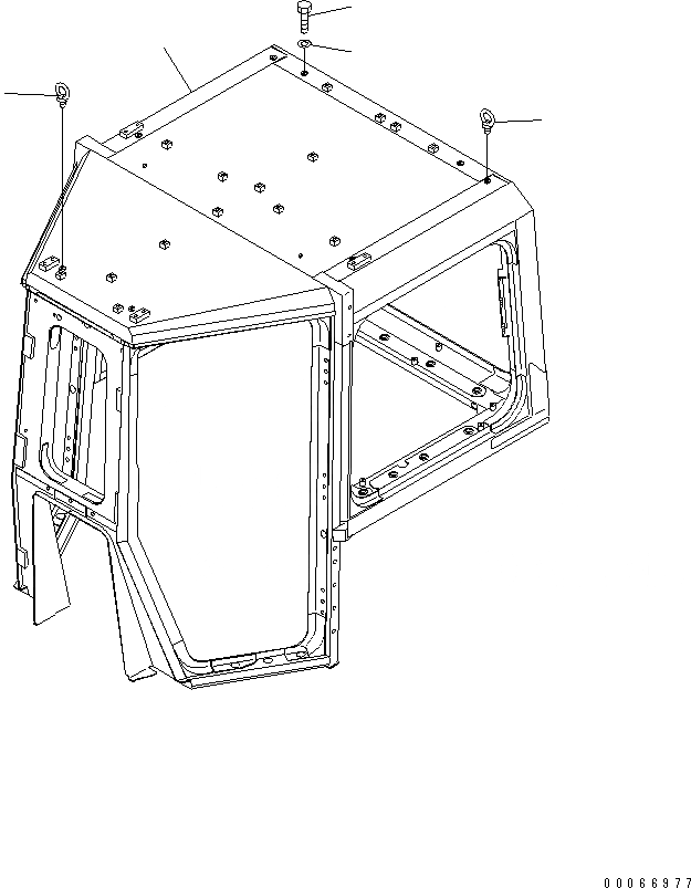 Схема запчастей Komatsu D475A-5E0 - КОРПУС КАБИНЫ (MINING A СПЕЦ-Я.) КАБИНА ОПЕРАТОРА И СИСТЕМА УПРАВЛЕНИЯ