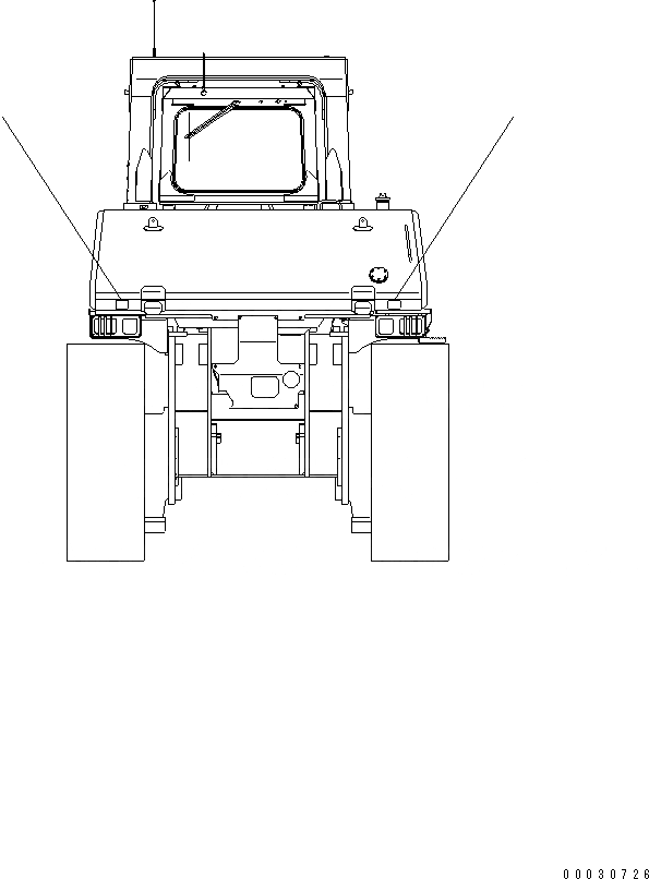 Схема запчастей Komatsu D475A-5E0 - МАРКИРОВКА (ЗАДН. REFRACTOR) (ЕС) МАРКИРОВКА