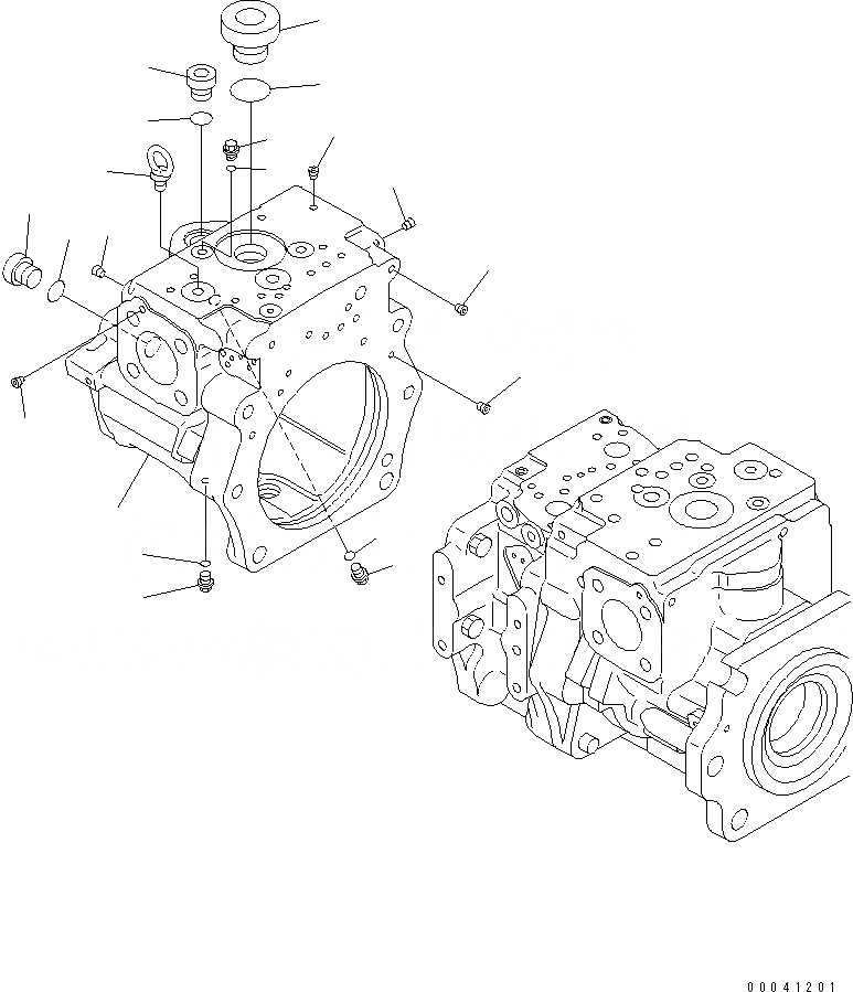 Схема запчастей Komatsu D475A-5E0 - ОСНОВН. НАСОС (/) ОСНОВН. КОМПОНЕНТЫ И РЕМКОМПЛЕКТЫ