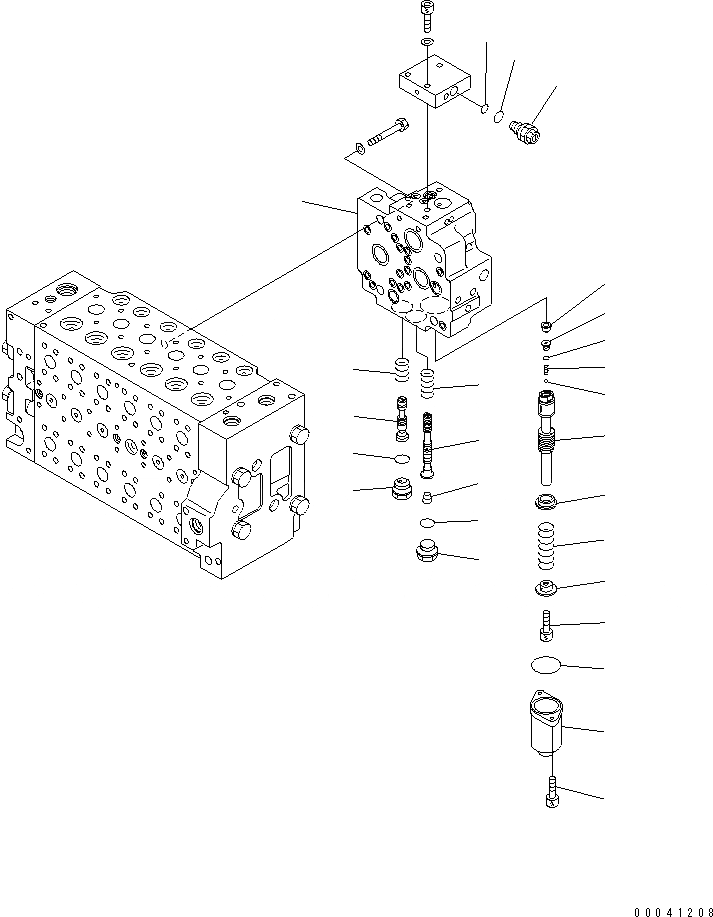 Схема запчастей Komatsu D475ASD-5E0 - ОСНОВН. КЛАПАН (/) ОСНОВН. КОМПОНЕНТЫ И РЕМКОМПЛЕКТЫ
