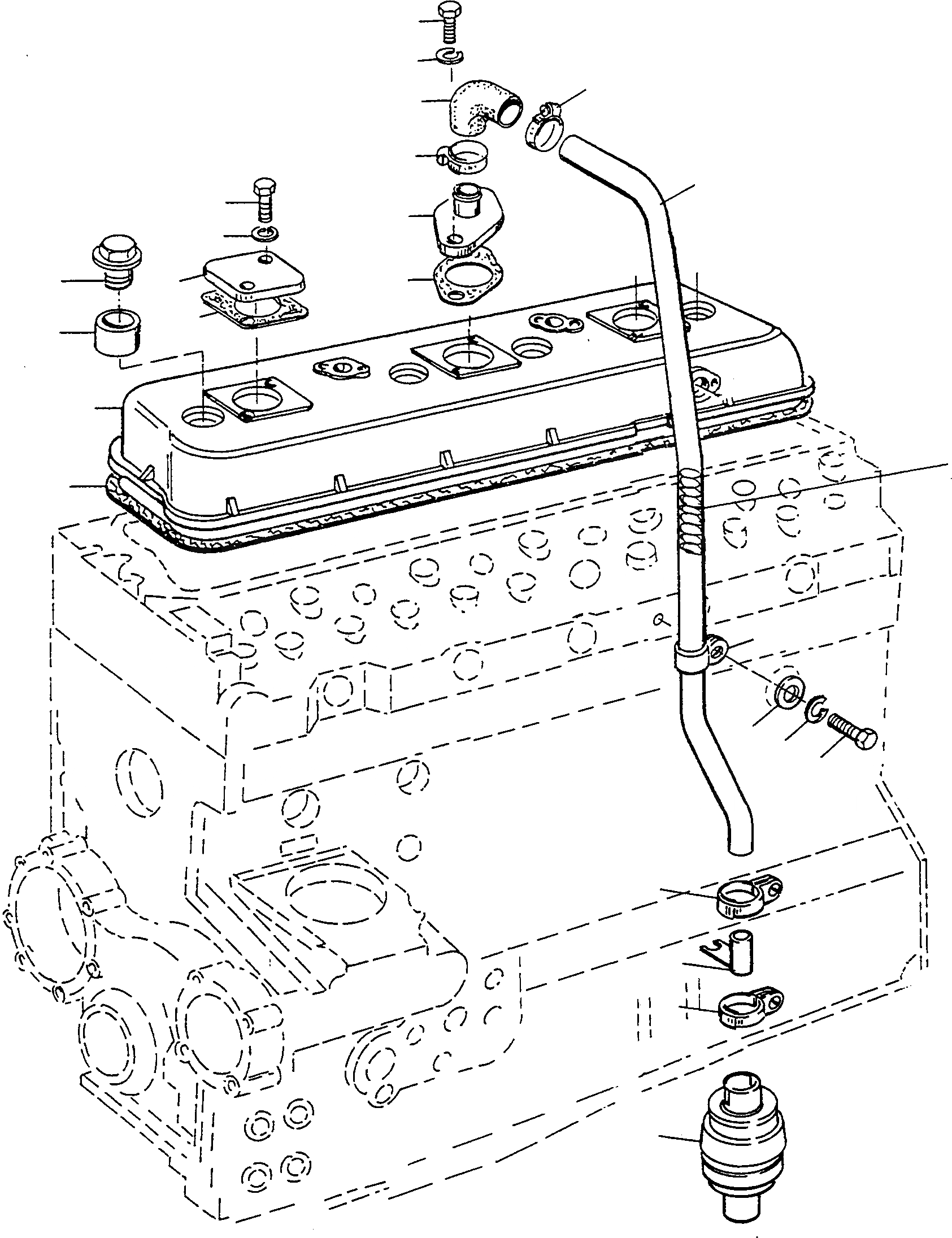 Схема запчастей Komatsu D500E Turbo - ГОЛОВКА ЦИЛИНДРОВ COVER, ATTACHING ЧАСТИ UP - ДВИГАТЕЛЬ NO. 7 8 L ДВИГАТЕЛЬ, АКСЕССУАРЫ И ЭЛЕКТРИЧ. СИСТЕМА