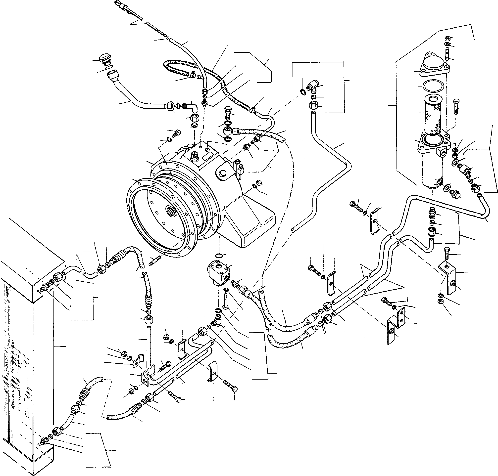 Схема запчастей Komatsu D500E Turbo - CONVERTER ТРАНСМИССИЯ, ТРУБЫS ТРАНСМИССИЯ И ЗАДН. МОСТ