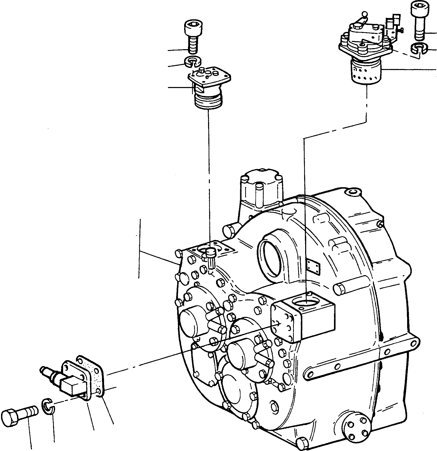 Схема запчастей Komatsu D500E Turbo - POWERSHIFT ТРАНСМИССИЯ ТРАНСМИССИЯ И ЗАДН. МОСТ