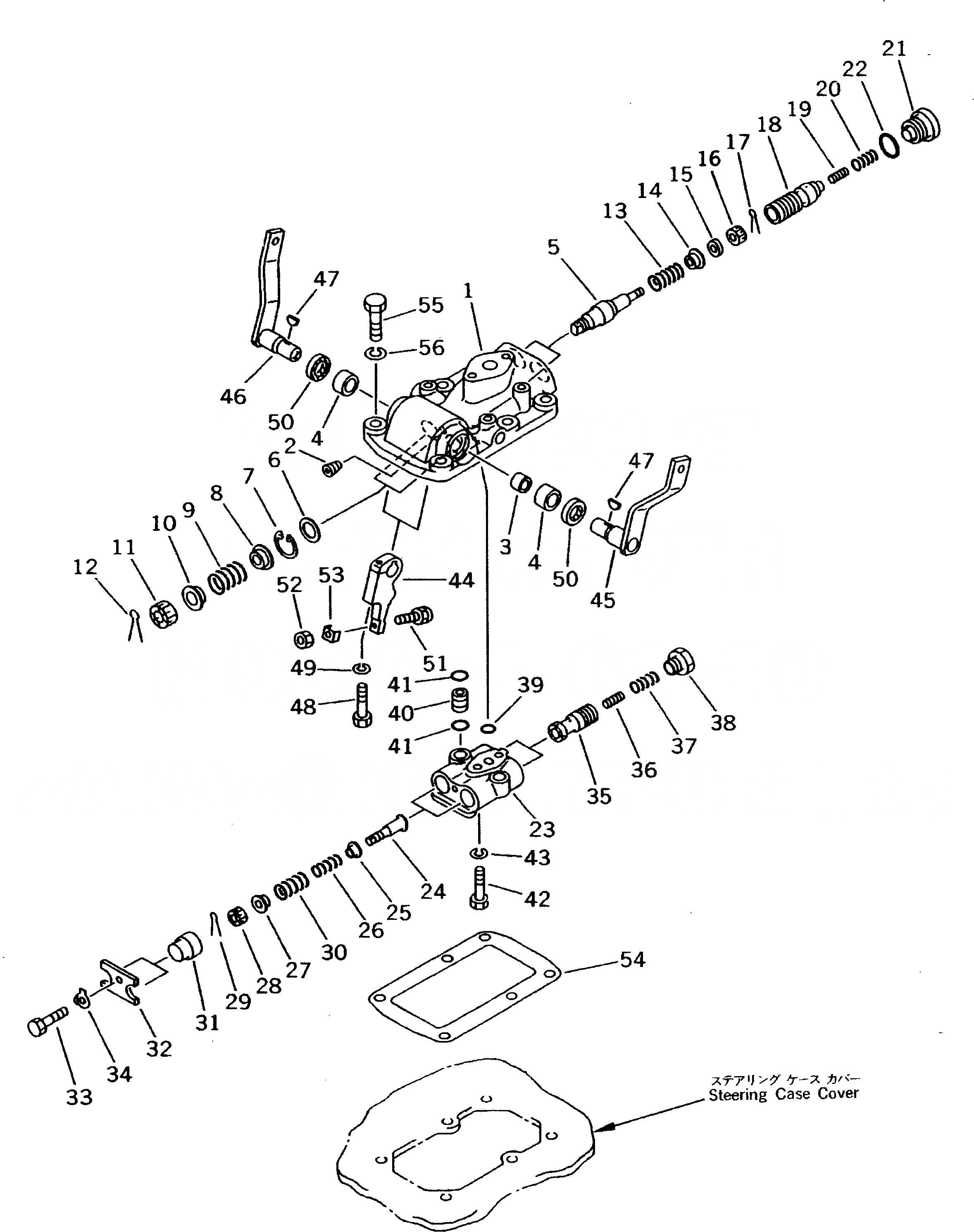 Схема запчастей Komatsu D50A-18 - КЛАПАН РУЛЕВОГО УПРАВЛЕНИЯ СИЛОВАЯ ПЕРЕДАЧА И КОНЕЧНАЯ ПЕРЕДАЧА