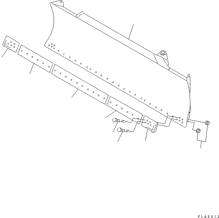 Схема запчастей Komatsu D53P-18A - ANGLE НАКЛОН. ОТВАЛ ЧАСТИ BOOK