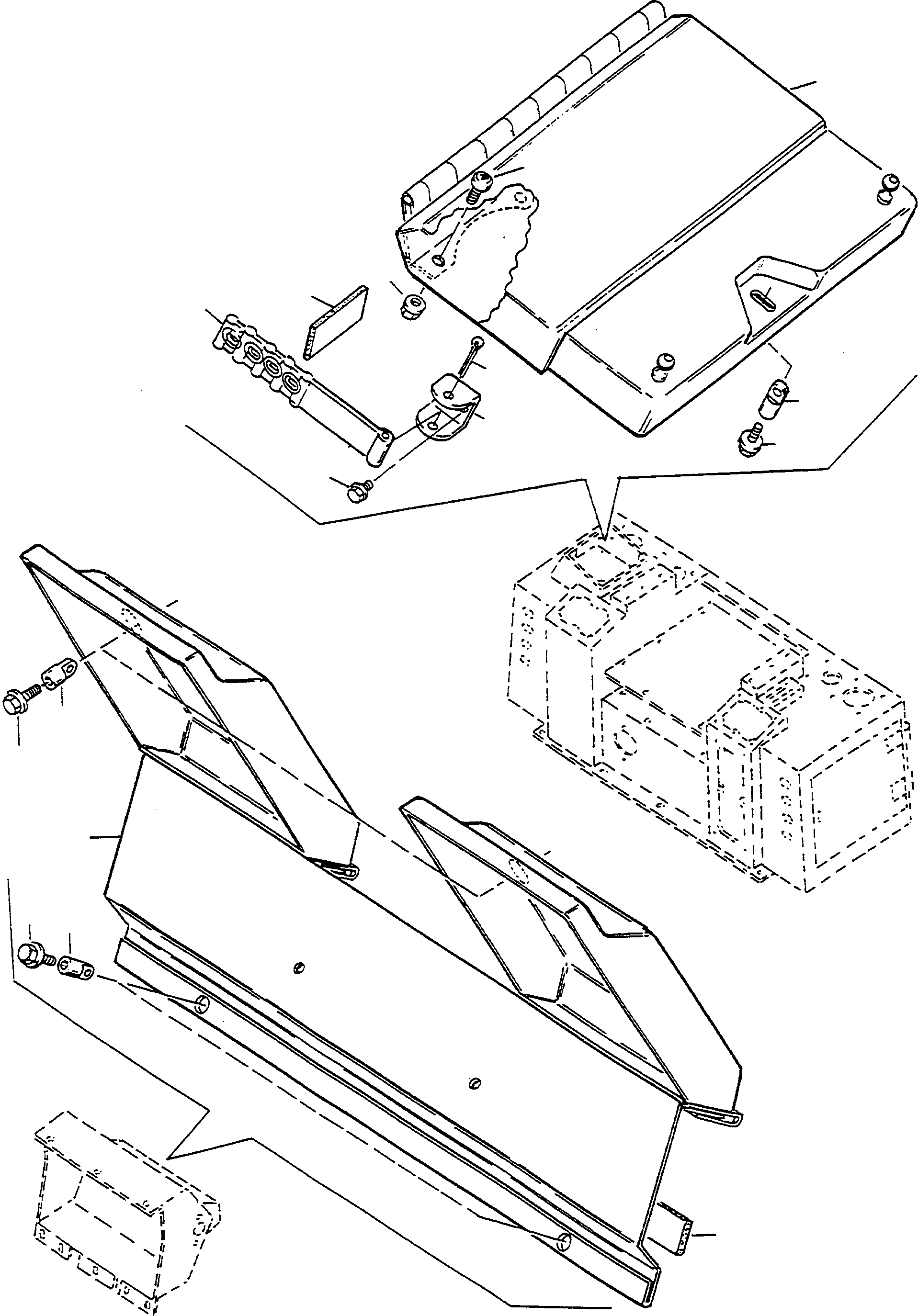 Схема запчастей Komatsu D570E - INSTRUMENT COVER, СПЕЦ. ОБОРУД-Е ОБОРУД-Е