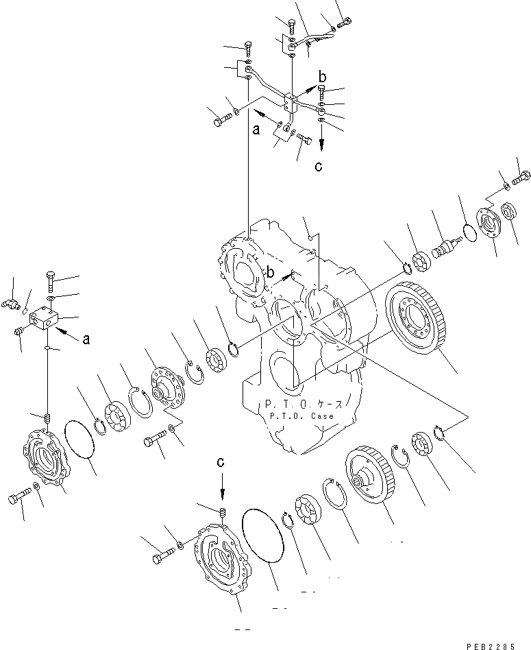 Схема запчастей Komatsu D575A-2 - МЕХ-М ОТБОРА МОЩНОСТИ (/) (SUPER DOZER)(№-) ГТР CONVERTOR¤ ТРАНСМИССИЯ¤ РУЛЕВ. УПРАВЛЕНИЕ И КОНЕЧНАЯ ПЕРЕДАЧА